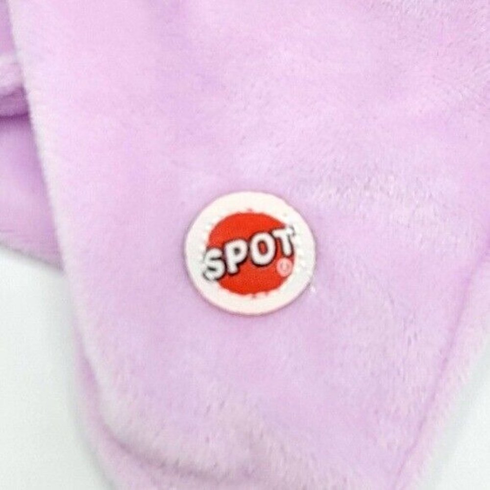 2/$15 Spot Brown Bear Lovey Plush Purple Square 10" Tags Stuffed Animal Security - Picture 8 of 9